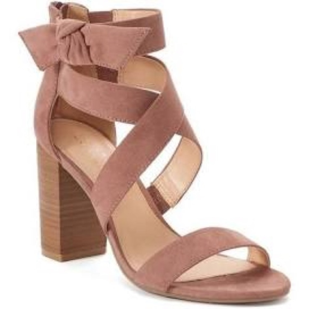 Lauren Conrad Girlfriend Block Heel Sandals
